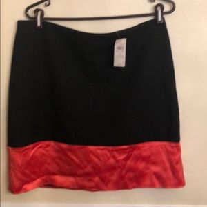Black and orange Ann Taylor skirt new with tags